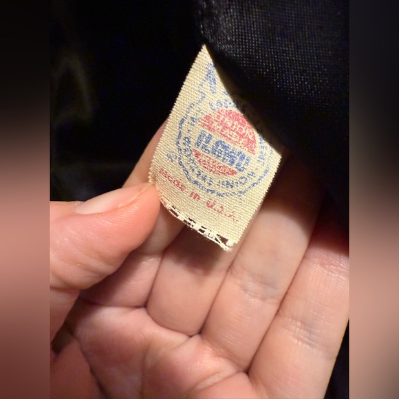 Vintage wool, satin lined Luba Black Trench Coat for Women - Picture 4 of 6